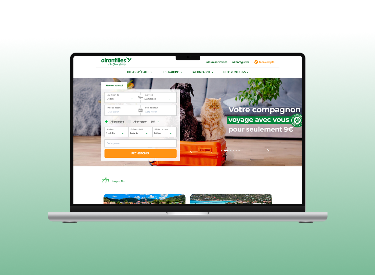 Étude de cas audit SEO Air Antilles — stratégie de contenu compagnie aérienne inter-îles